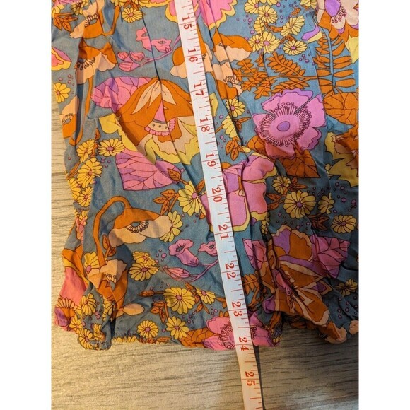NWOT Rusttydusty Plus Blouse- Size 3XL Top Floral V-neck Pastel Fall N62‎ - Picture 7 of 7